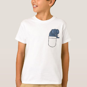 AB - Elefant in einem Pocket-Shirt T-Shirt
