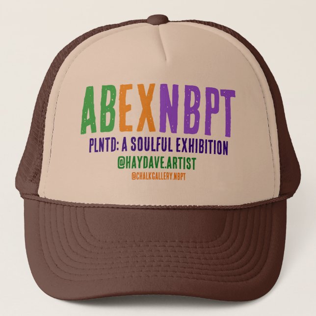 AB/EX NBPT Trucker Hat — PLNTD Edition Truckerkappe (Vorderseite)