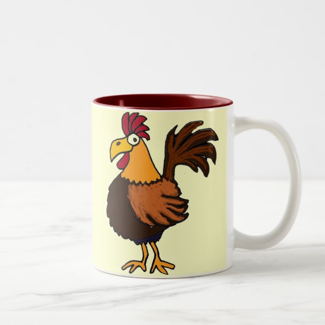 AB, Funky Hahn-Tasse Zweifarbige Tasse (Rechts)