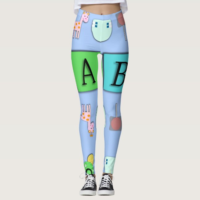 AB-Gamaschen erwachsenes Baby super nettes Leggings (Vorderseite)