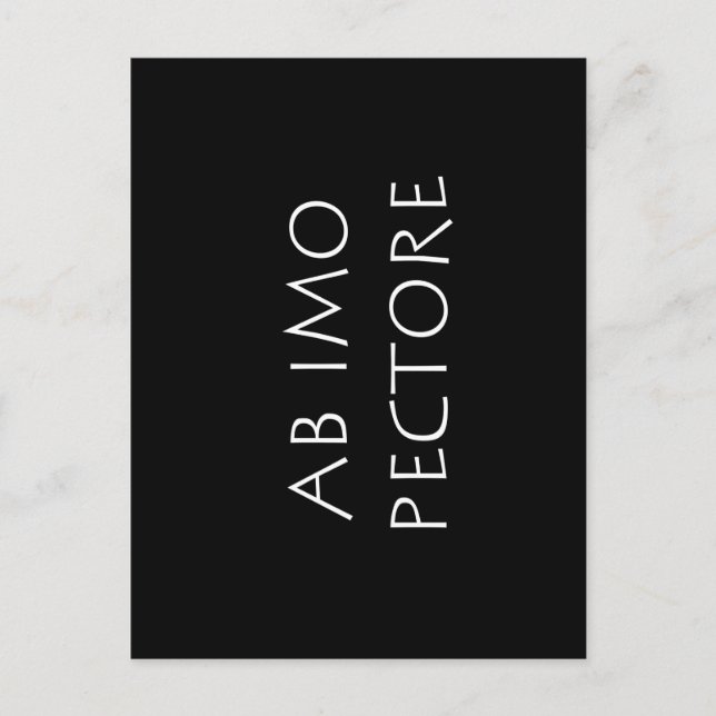 Ab imo pectore postkarte (Vorderseite)