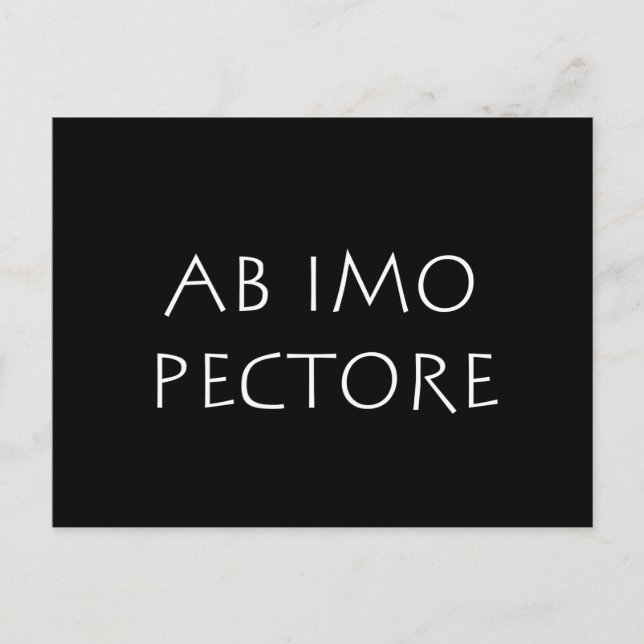 Ab imo pectore postkarte (Vorderseite)