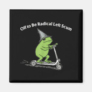 Ab ins radikale linke Gesindel lustiger Frosch-Mem Magnet