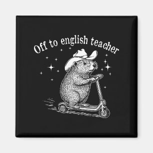 Ab nach Englieacher Lustiger Englieacher Groundhog Magnet