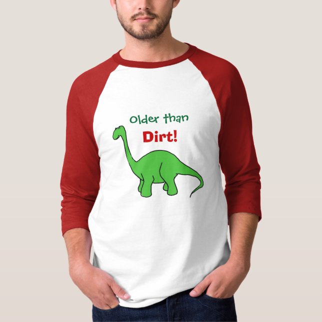AB plus vieux drôle que le T-shirt de dinosaure de (Devant)