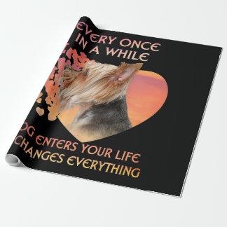 Ab und zu betritt ein Hund Yorkshire Lover Geschenkpapier