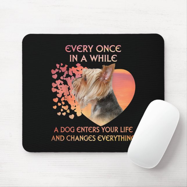 Ab und zu betritt ein Hund Yorkshire Lover Mousepad (Mit Mouse)