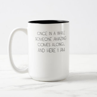 ab und zu kommt jemand phantastisch zweifarbige tasse