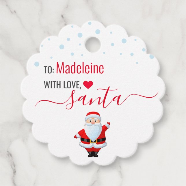 Ab Weihnachts-Personalisierte Weihnachtsgeschenkma Geschenkanhänger (Vorderseite)