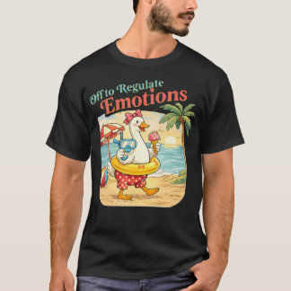 Ab zur Regulierung der Emotionen Süße Strandgans S T-Shirt