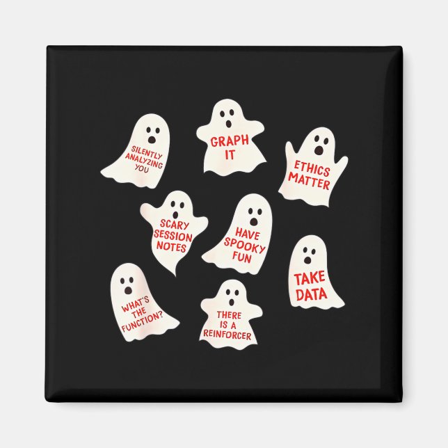 Aba Halloween Behavior Fall Applied Behavior Ysis  Magnet (Vorne)