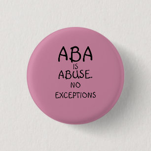 ABA ist Missbrauchs-Knopf Button
