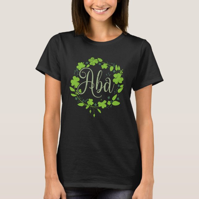 ABA St Patrick Artwork RBT ABA Therapist T-Shirt (Vorderseite)
