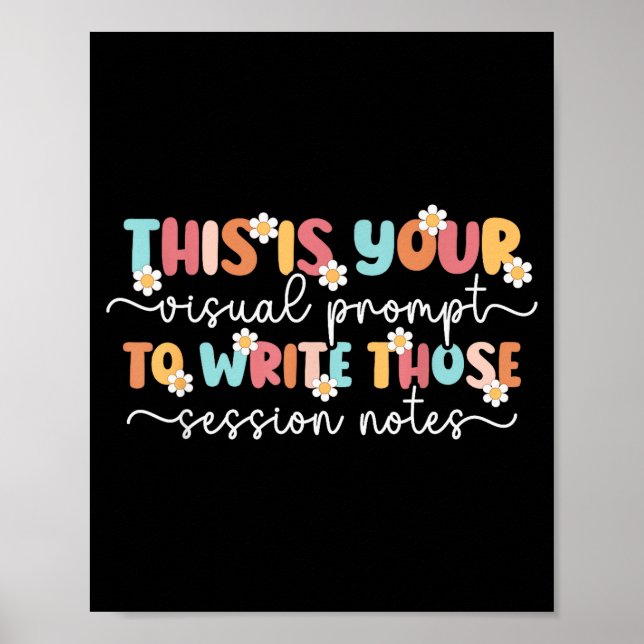 Aba Therapist Aba Therapy Applied Behavior Analysi Poster (Vorne)