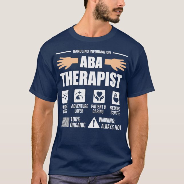 ABA Therapist Handling Verhalten Analyst Autismus T-Shirt (Vorderseite)