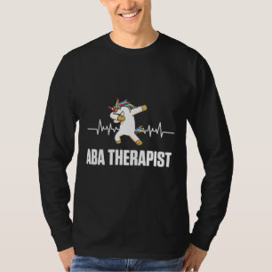 Aba Therapist Heartbeat Verhaltensanalyst Autismus T-Shirt