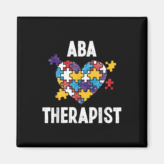 Aba Therapist Training Verhalten Analyst Autismus  Magnet (Vorne)