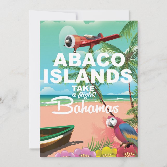 Abaco-Inseln-Urlaubsplakat (Vorderseite)