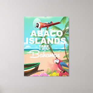 Abaco-Inseln-Urlaubsplakat Leinwanddruck