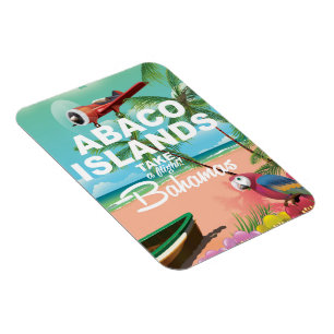 Abaco-Inseln Urlaubsposter Magnet