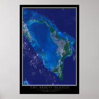 Abaco Islands Bahamas from Space Satellite Map