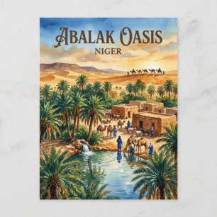 Abalak-Oase Niger Postkarte