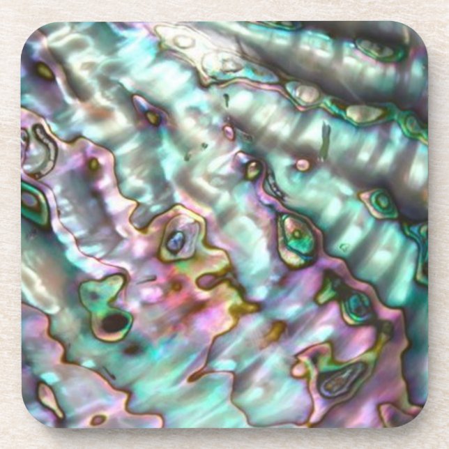 Abalone harte Kunststoff-Untersetzer Getränkeuntersetzer (Vorderseite)