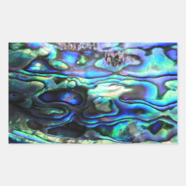 Abalone paua Muschel Rechteckiger Aufkleber