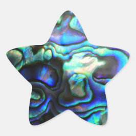 Abalone paua Muschel Stern-Aufkleber