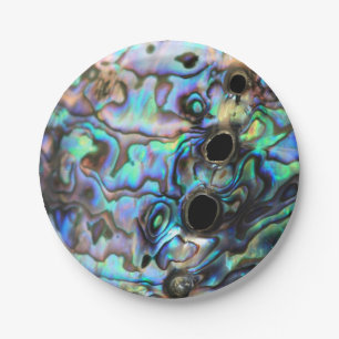 Abalone paua seashell design pappteller