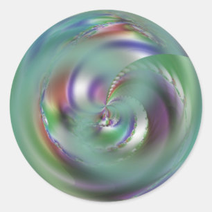 Abalone Runder Aufkleber