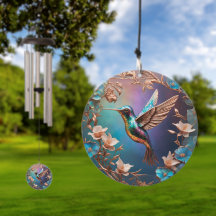 Abalone und Kupfer Hummingbird