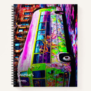 Abandable Bus Street Art Notizbuch