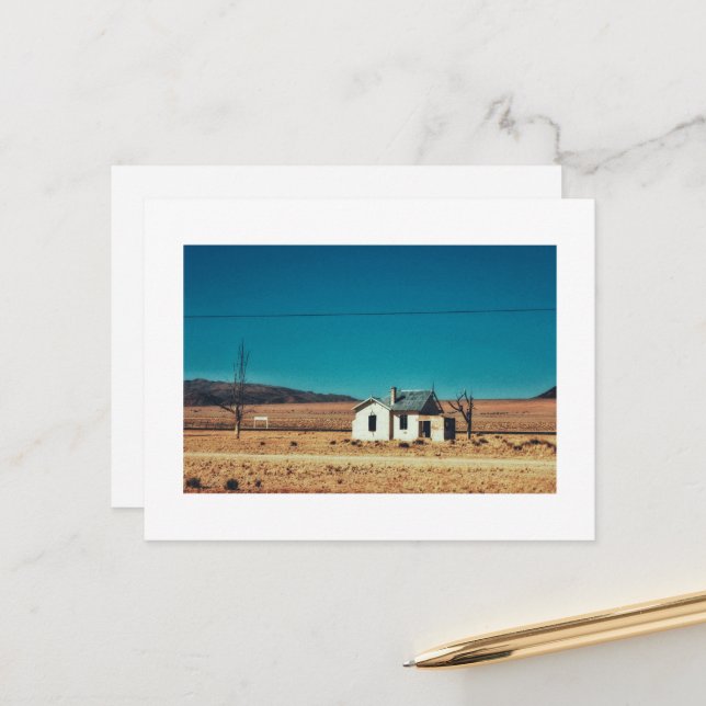 Abandoned Bahnhof in Namibia Postkarte (Vorderseite/Rückseite Beispiel)