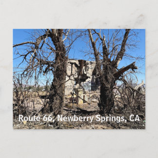 Abandoned Building, Route 66, Newberry Springs, CA Ankündigungspostkarte