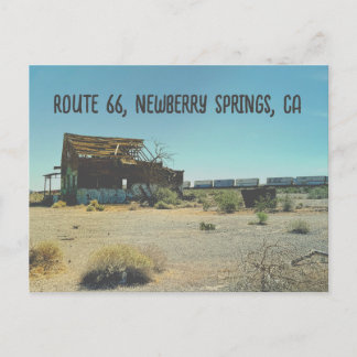 Abandoned Building, Route 66, Newberry Springs, CA Ankündigungspostkarte