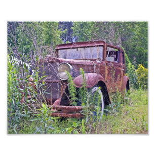 Abandoned Car Fotodruck