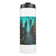 Abandoned City Dystopian AI Generated Artwork