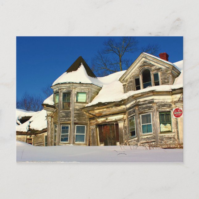 Abandoned House in Searsport, Maine Postkarte (Vorderseite)