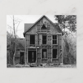 Abandoned house in White Marsh Virginia Postcard Postkarte