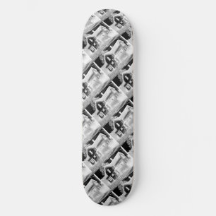 Abandoned House - negative Skateboard