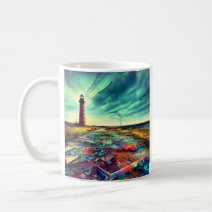 Abandoned Lighthouse Wracks Kaffeetasse