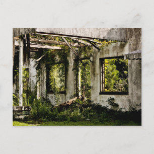 Abandoned motel old Florida Postkarte