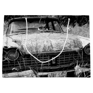 Abandoned Plymouth Car Foto Gift Bag Große Geschenktüte