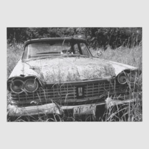 Abandoned Plymouth Car Foto Gift Bag Seidenpapier