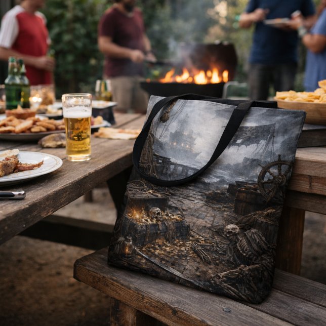 Abandoned Port — Pirate Harbor Scene Poster Tasche (Von Creator hochgeladen)