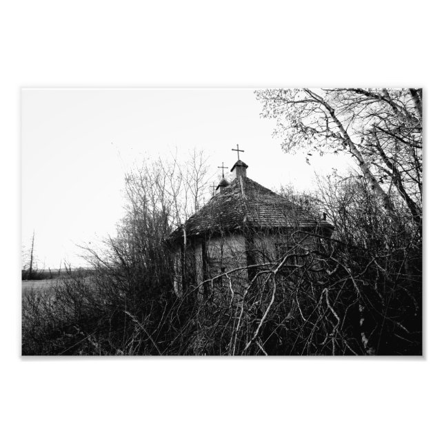 Abandoned Saskatchewan Church Fotodruck (Vorne)