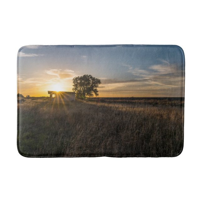 Abandoned Shed Colorado Sunset Bath Mat Badematte (Vorderseite)