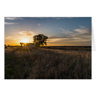 Abandoned Shed Colorado Sunset Grußkarte