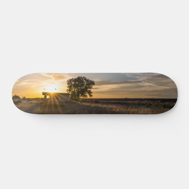 Abandoned Shed Colorado Sunset Skateboard (Horizontal)
